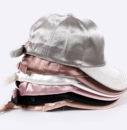 Classic Unisex Satin Solid Color Satin Baseball Cap