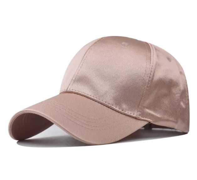 Classic Unisex Satin Solid Color Satin Baseball Cap