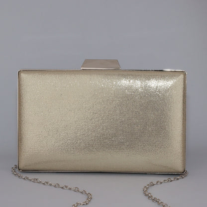 Elegant Pearl-Encrusted Clutch with Golden metalic backside