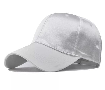 Classic Unisex Satin Solid Color Satin Baseball Cap