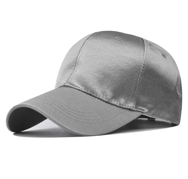 Classic Unisex Satin Solid Color Satin Baseball Cap